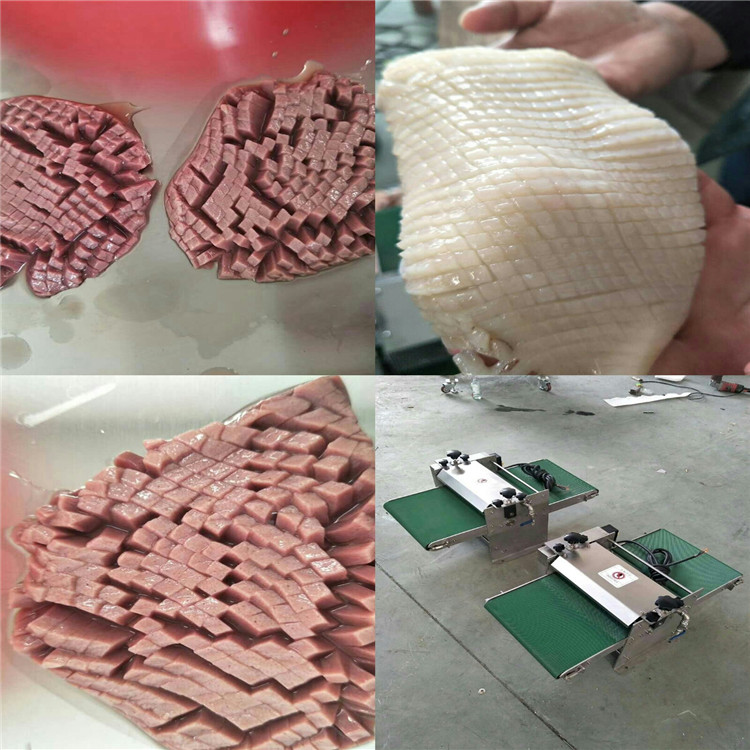 雞胗鴨胗切花機(jī)、切腰花設(shè)備